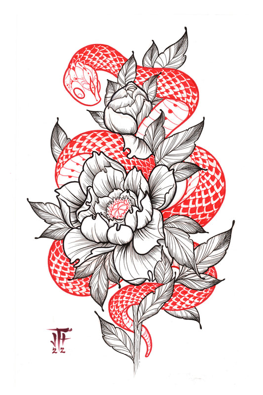 "Serpent in Red"